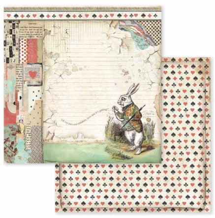 Stamperia Wonderland 10 sheets 12''x12'' Double Sided Paper Pad