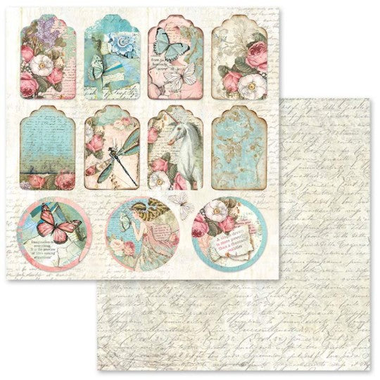 Stamperia 12 Scrapbook Paper Pad - Wedding – Ninnys Napkins