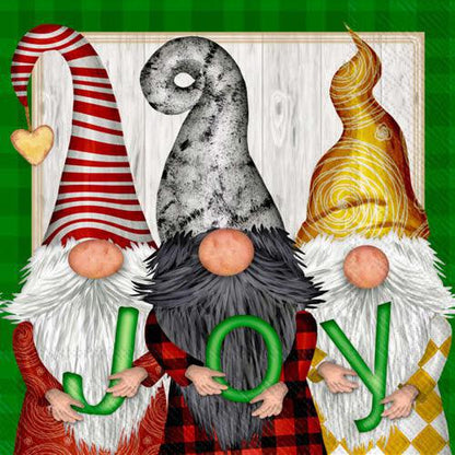 Decoupage Napkins 6.5"- Gnome Joy