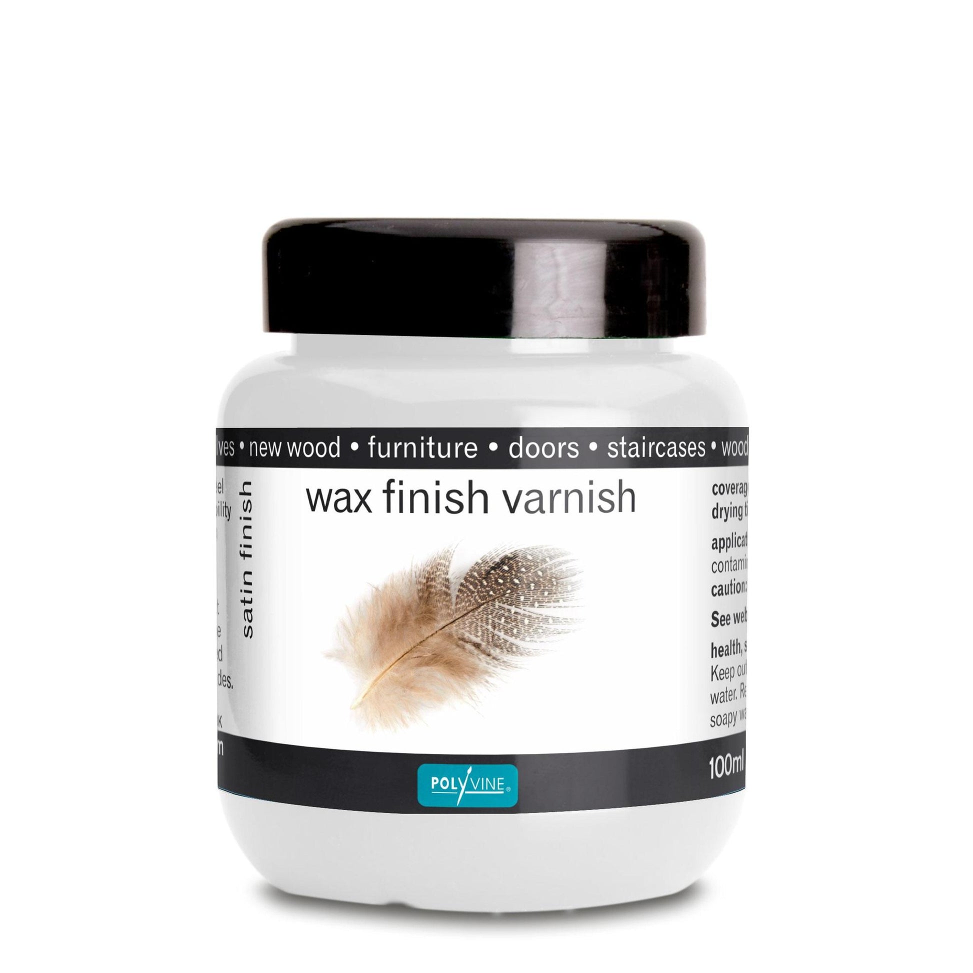 Polyvine - Wax Finish Varnish, Satin Clear