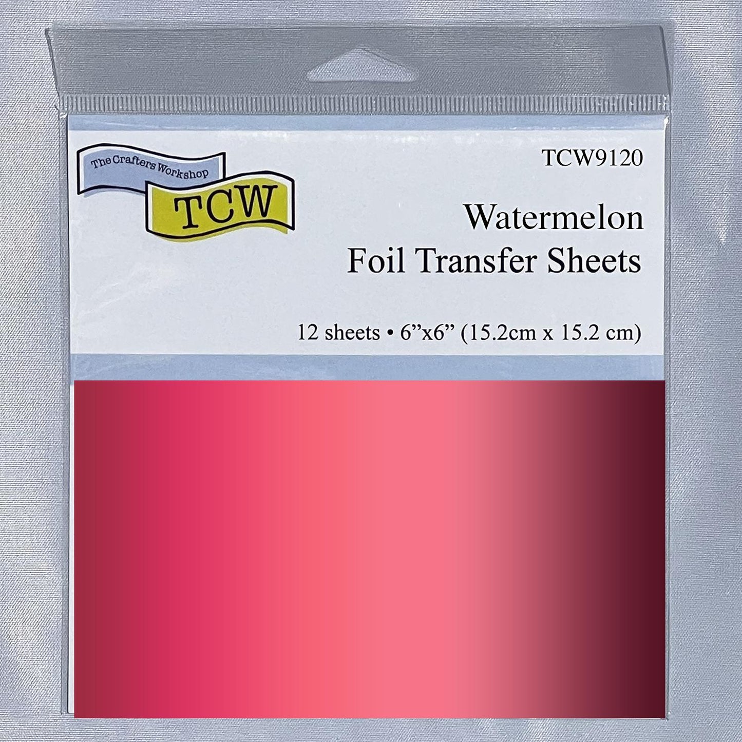 TCW9100 Foil Transfer Sheets 6x6 - Watermelon