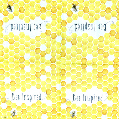 Bee inspired Cocktail Napkins for Decoupage