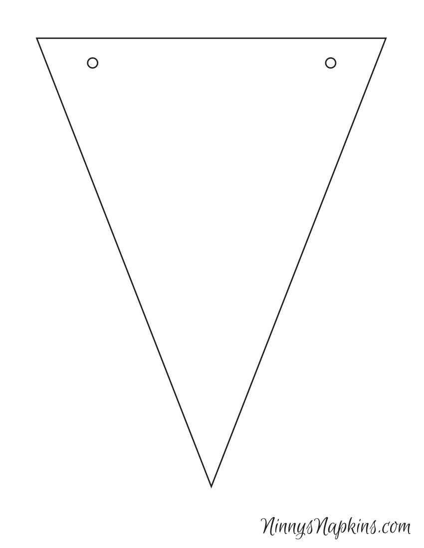 Bunting Template - 6 Designs - SVG (for Cricut/Silhouette etc)