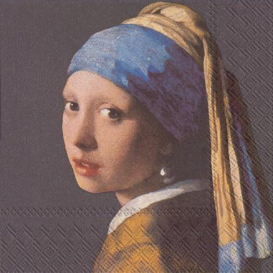 Decoupage Napkins 6.5"- Girl with a Pearl Earring