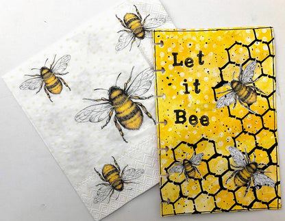 Decoupage Napkins Lunch 6.5" - Flying Bees