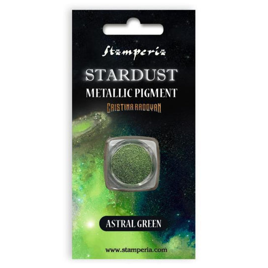 Stamperia Stardust Pigment - Astral green
