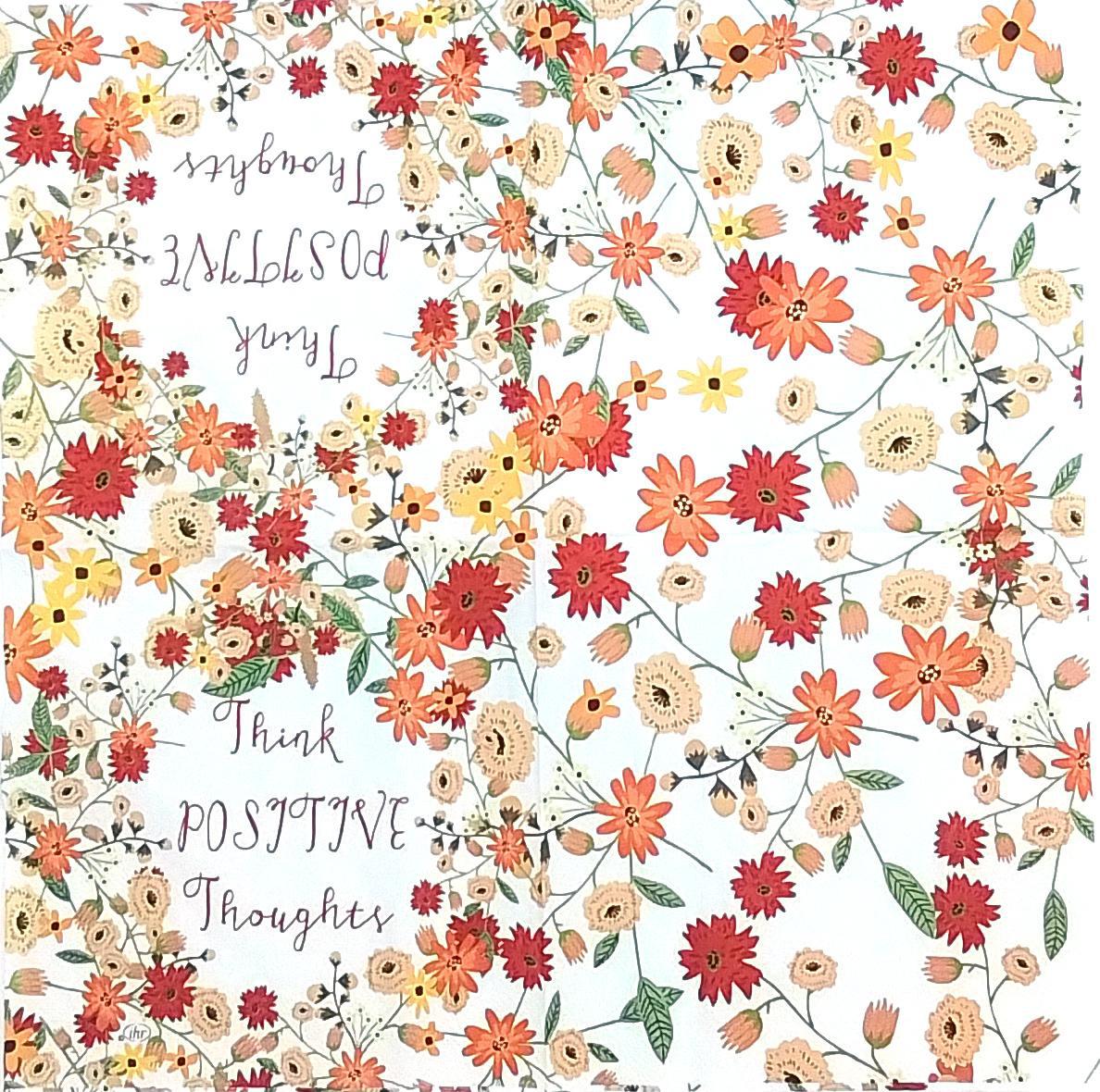 Decoupage Napkins 6.5"- Positive Thoughts