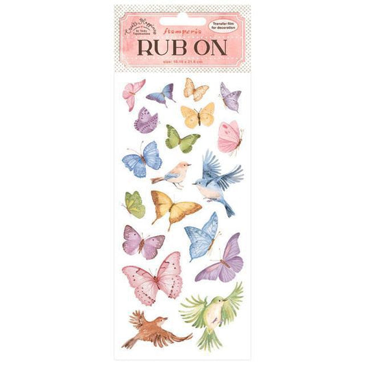Stamperia Rub-On - Create Happiness Welcome Home, Butterflies