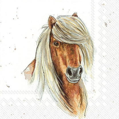 Napkins for Decoupage Farmfriends Horse