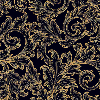 Decoupage Napkins 6.5" - Baroque Gold and Black