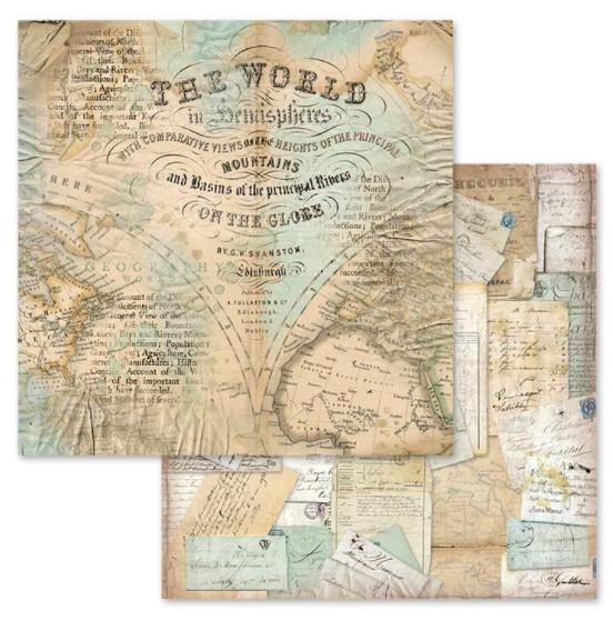 Stamperia 12" Scrapbook Paper Pad - Around the World
