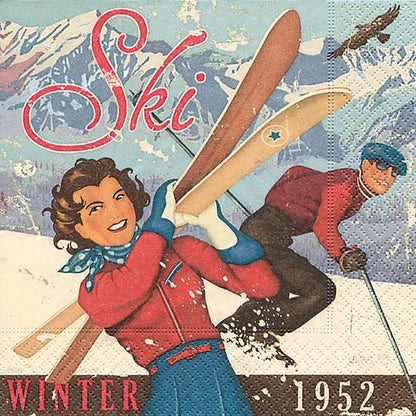 Decoupage Napkins 6.5" - Winter 1952