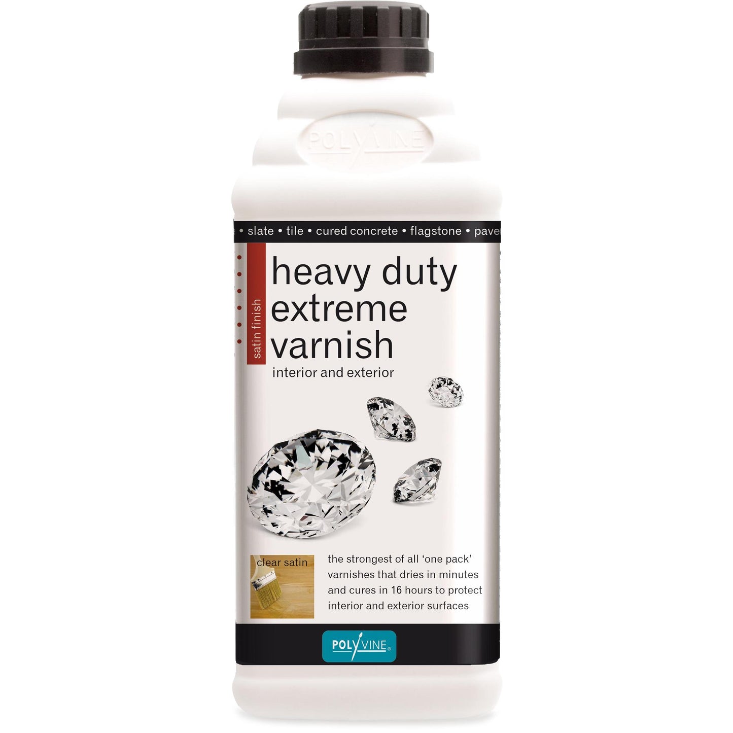 Polyvine - Heavy Duty Extreme Varnish, Satin Clear