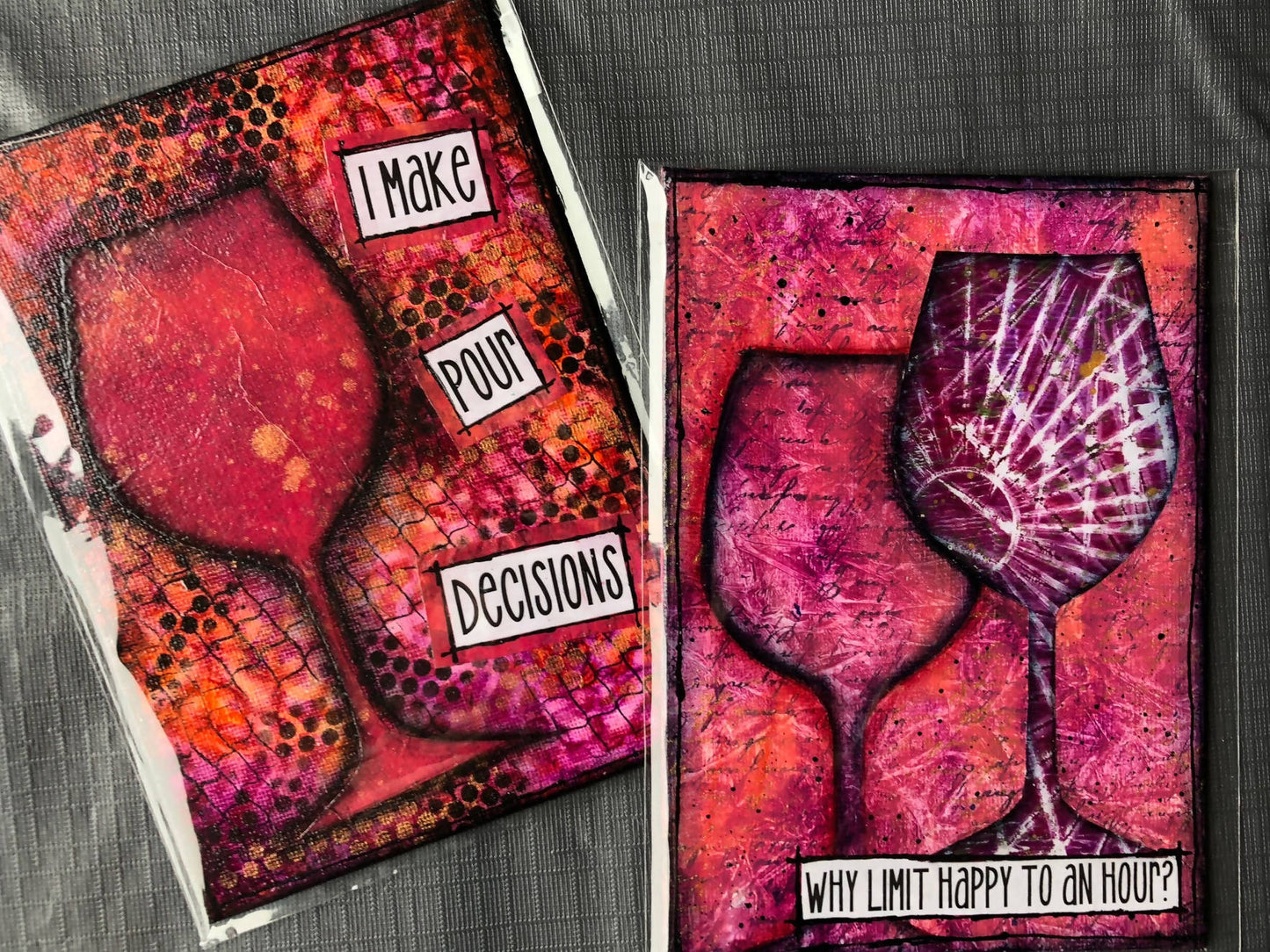 Mixed Media Creations Digital Sentiment Pack - Wine About It