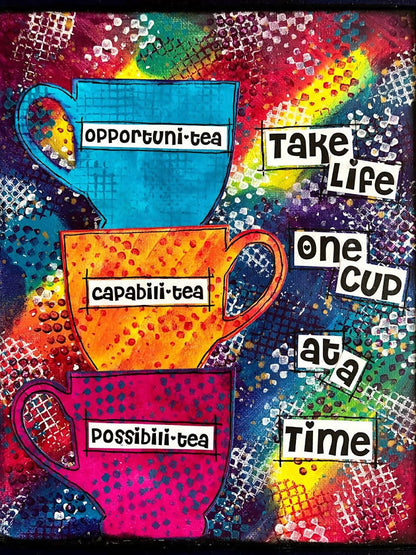 CreativeKady's Mixed Media Creations - One Cup At a Time Art Kit