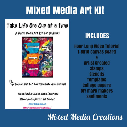 CreativeKady's Mixed Media Creations - One Cup At a Time Art Kit