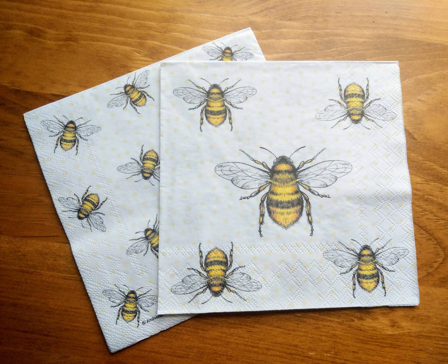 Bees napkin for decoupage