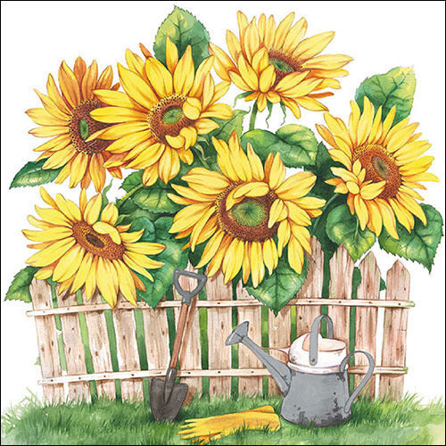 Decoupage Napkins garden of sunflowers