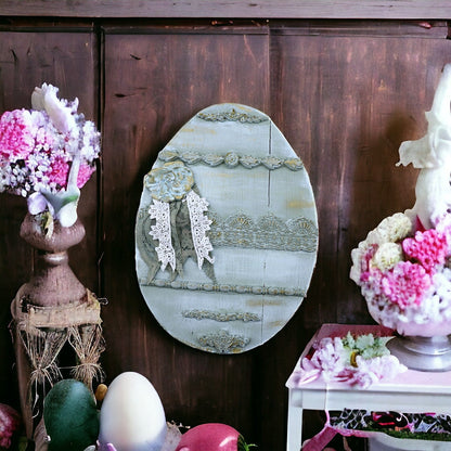 Shabby Chic Easter Egg Decor with Furniture Artist Kelly Entwistle