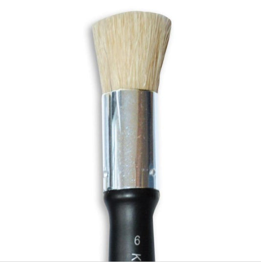 Stamperia Oblique Shaped Stencil Paint Brush Size 6