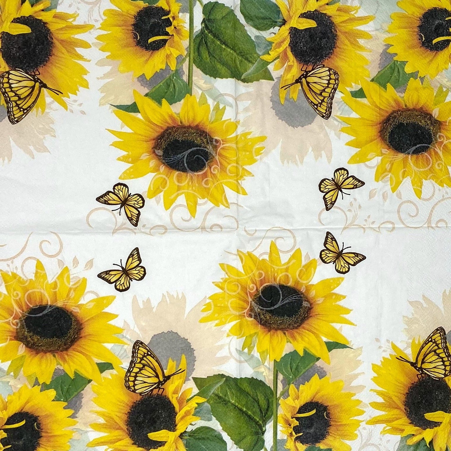Decoupage Napkins 6.5"- Sunny Butterfly
